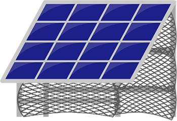 太陽光発電機の下は鳥の巣ができやすいのでご注意を。