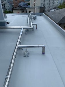 屋上防水工事｜ 宮崎市Tアパート　施工後